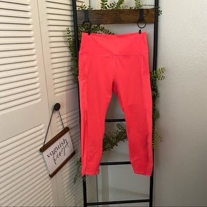 Fabletics|XS/S|Neon Pink Powerhold Mesh Side Leggings